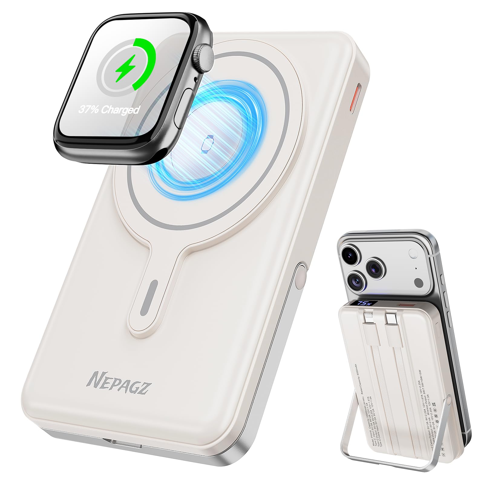 Magnetic Power Bank with Stand for iPhone