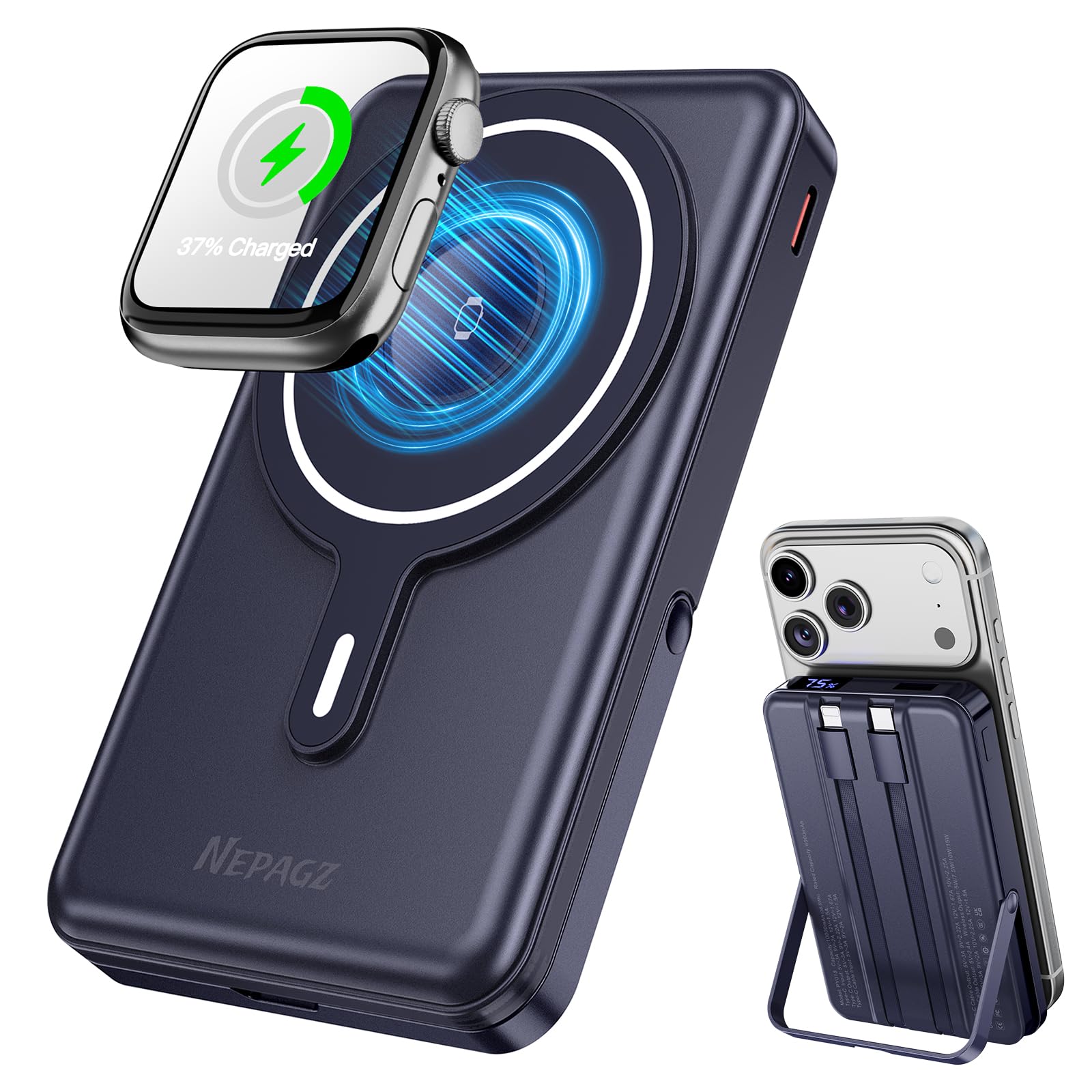 Magnetic Power Bank with Stand for iPhone