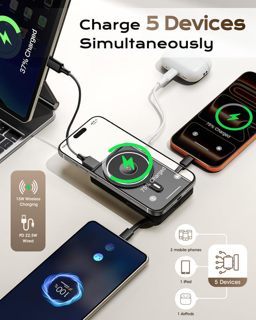 Magnetic Power Bank with Stand for iPhone