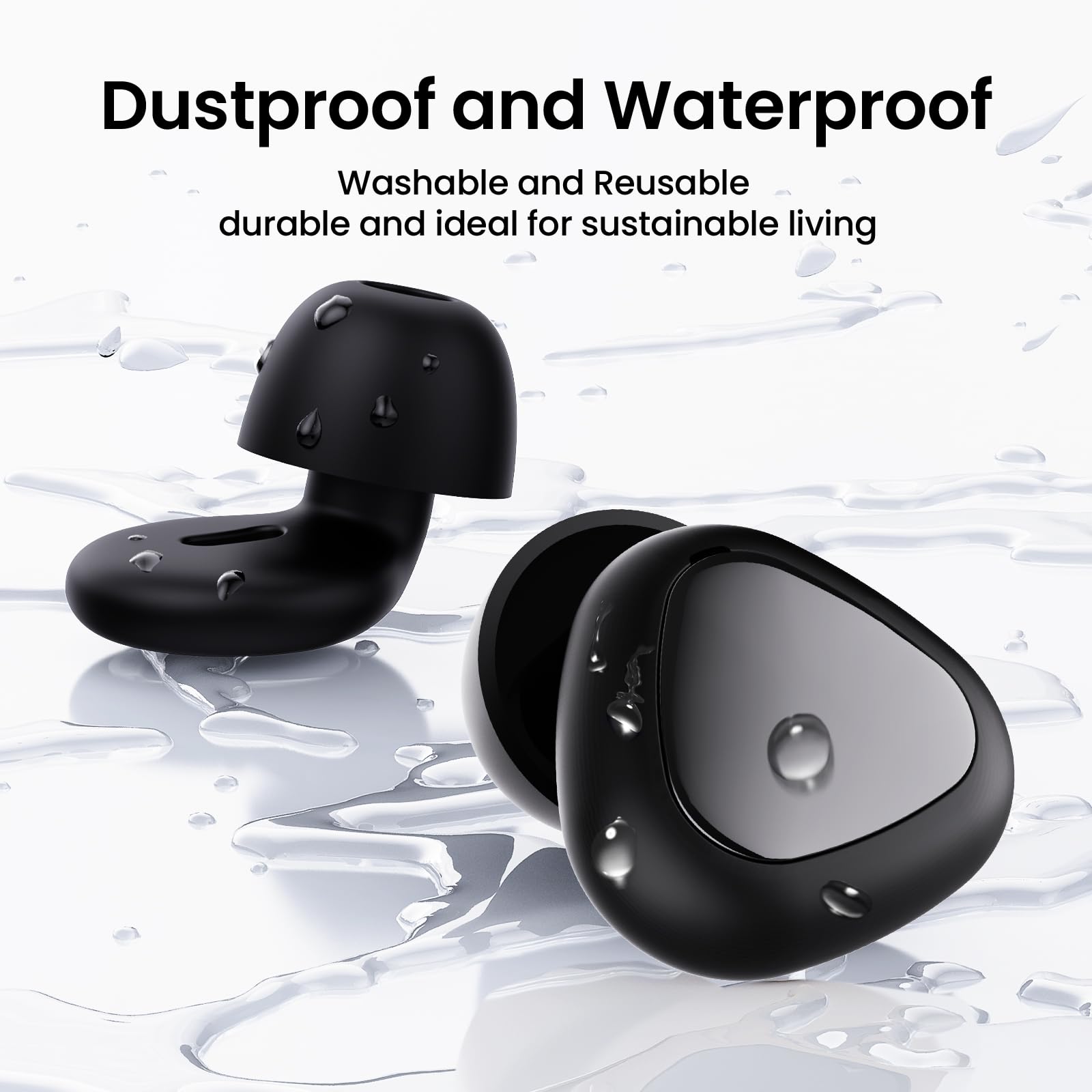 Reusable Silicone Sleep Earplugs for Noise Reduction