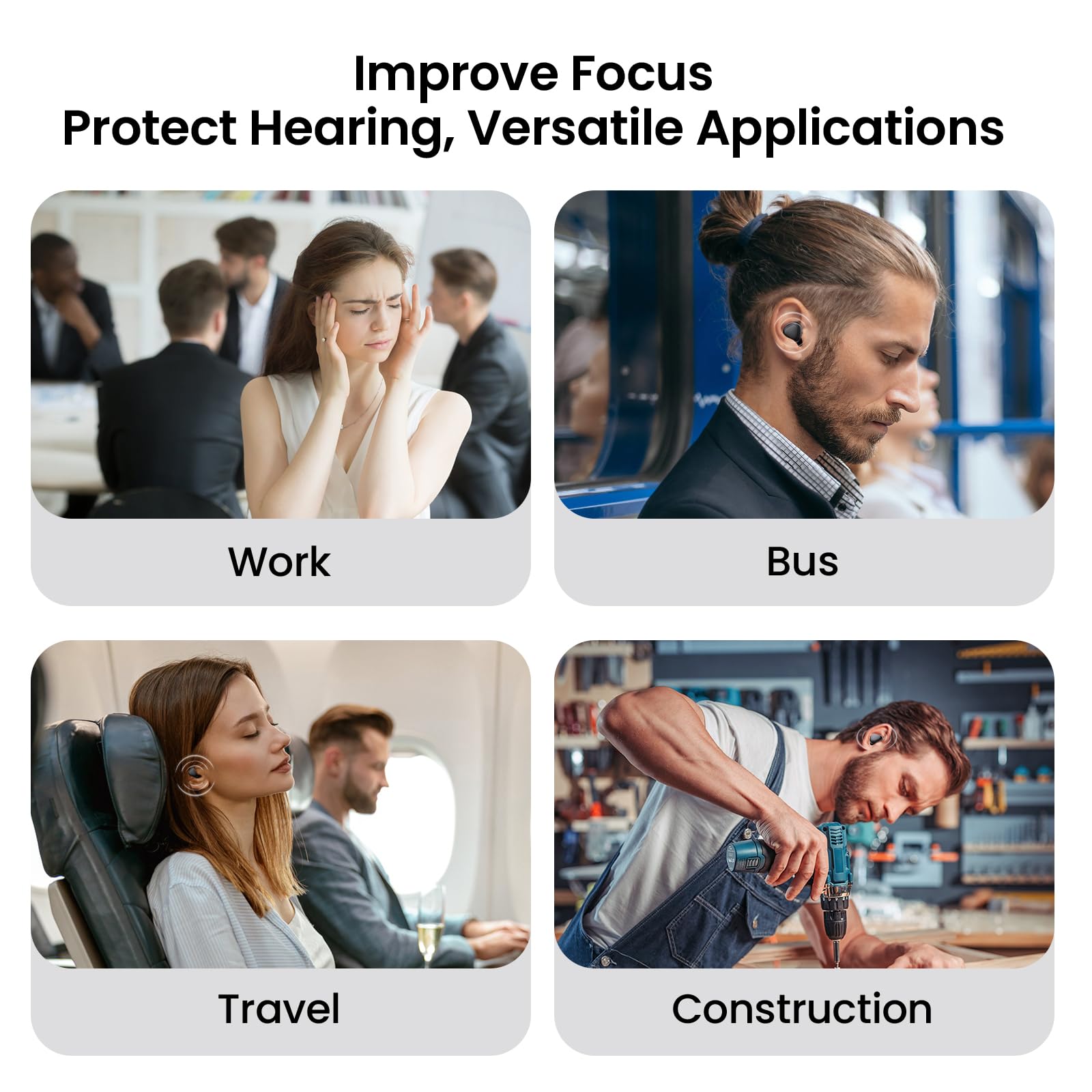 Reusable Silicone Sleep Earplugs for Noise Reduction